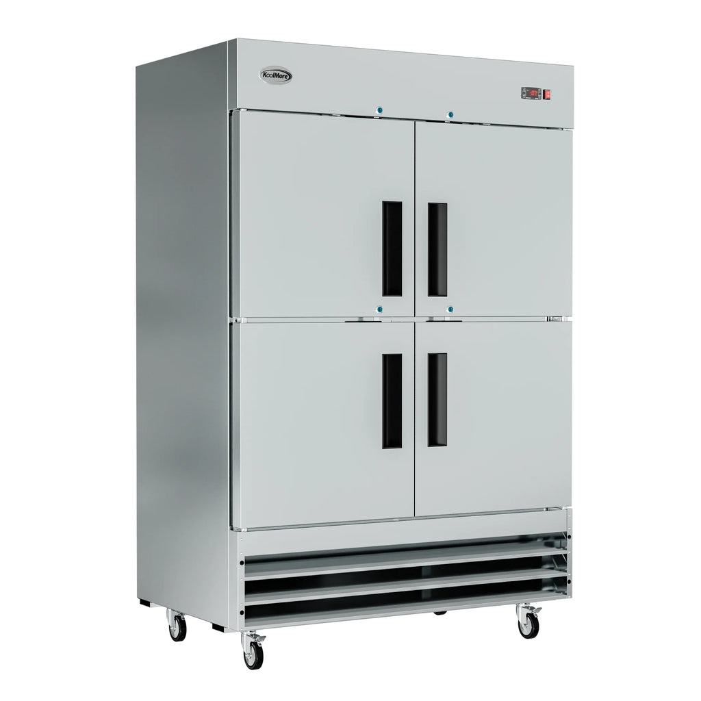 54 in. Commercial Stainless Steel Solid Half Door Reach-In Freezer, 47 cu. ft. P9197