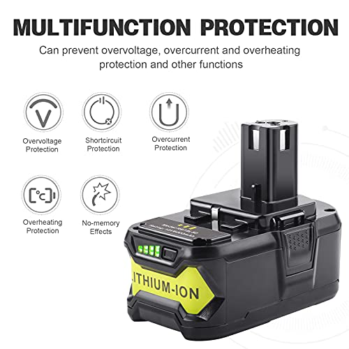 [2Pack] 18V 6.0 Ah Battery for Ryobi ONE+ System 18-Volt Cordless Tool Battery V323