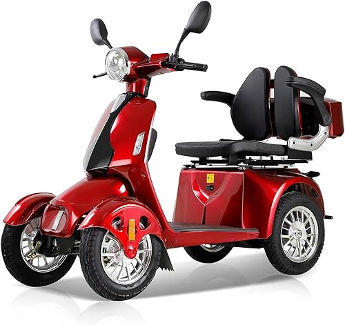 Red 4 Wheel Electric Mobility Scooter M17216