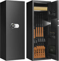 Black 7-8 Fireproof Gun Safe with Digital Keypad P871