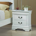 White 2 Drawer Nightstand X78689