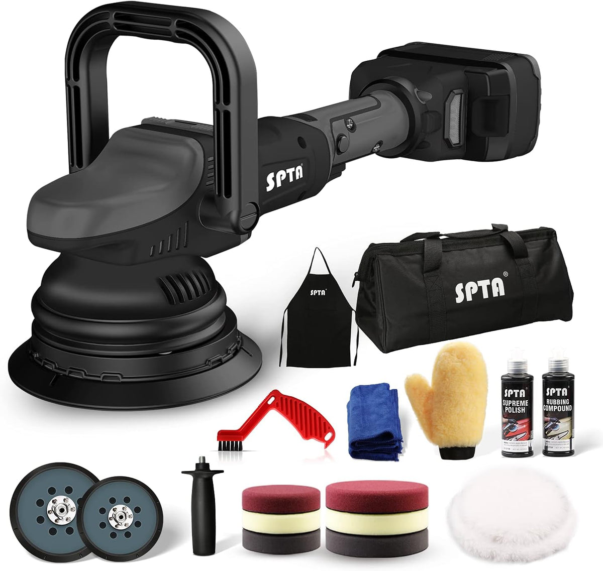 18V Cordless Car Polisher 15mm Orbit 7 Variable Speed O446812