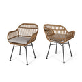 Rattan Chairs Set of 2 with Cushions I974622