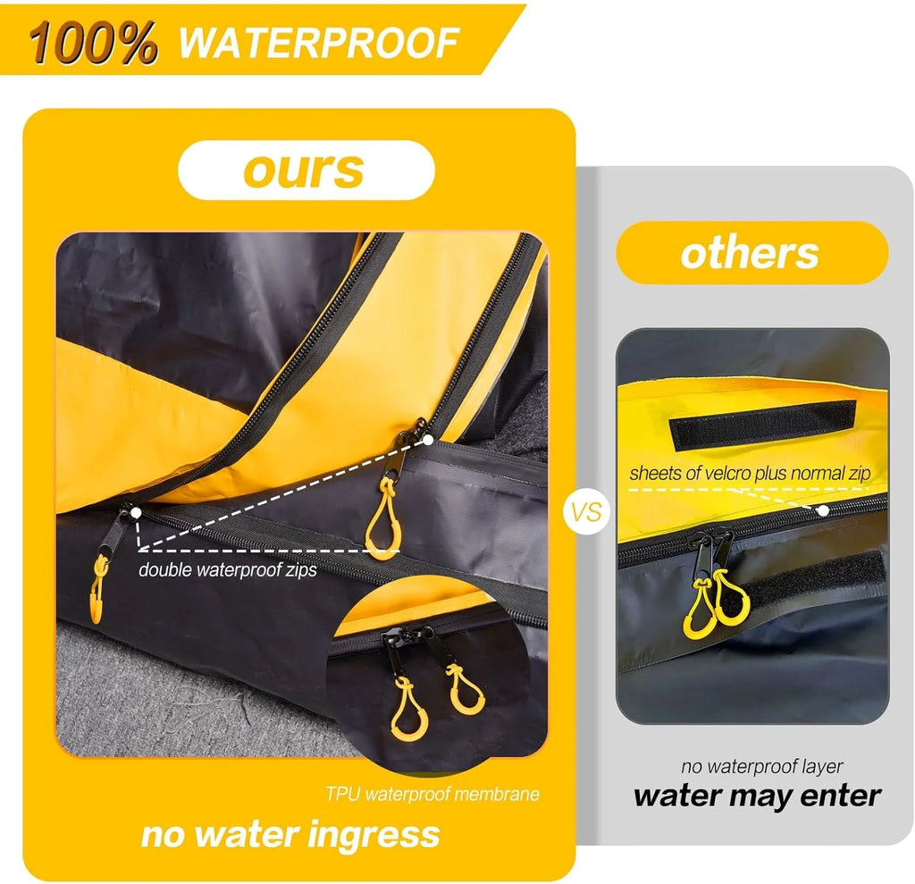 Yellow Waterproof Car Rooftop Cargo Carrier O85235