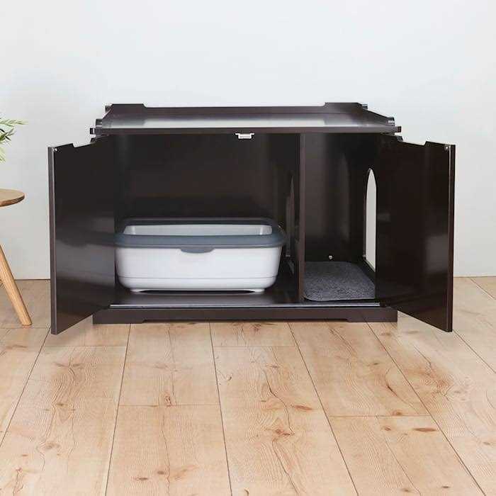 Wooden Pet House and Litter Box K873