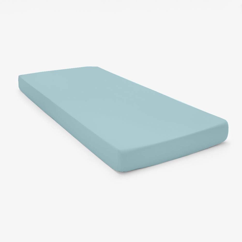 Ivory Solid Cotton Fitted Cot Sheet 4 Piece N169