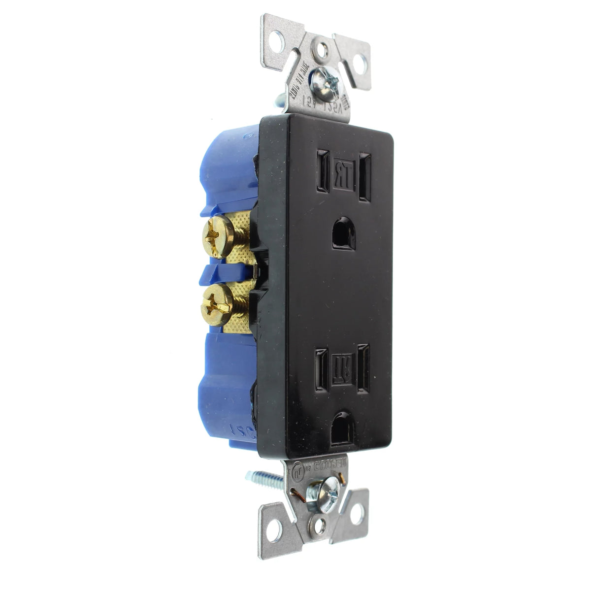 15-Amp 120-Volt Black Duplex Decorator Receptacle Outlet 96-Pack R736187
