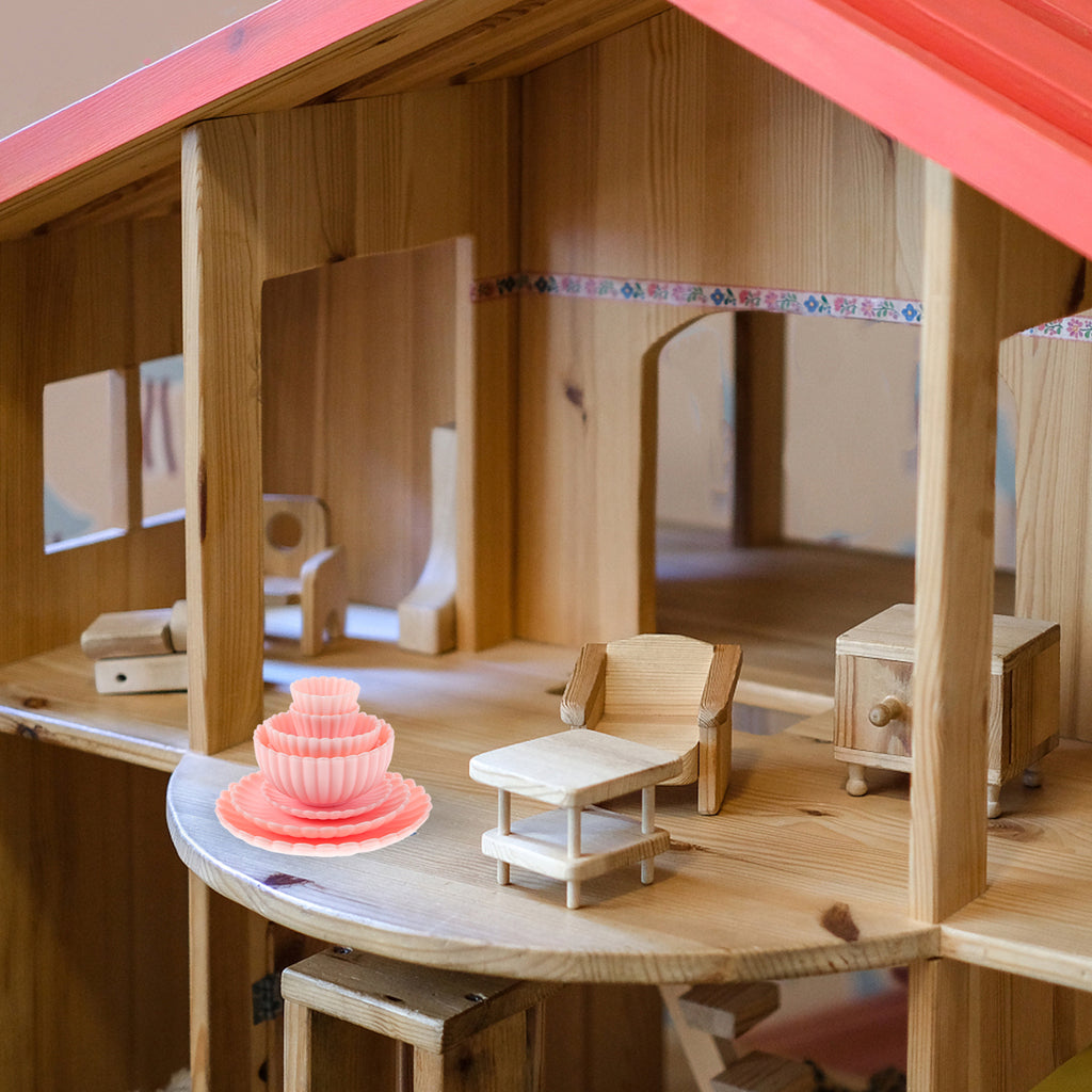 8 Pcs Dollhouse Toy Set Mini Kitchen Accessories Tiny Children’s Toys Room Model Miniature Cooking O77186