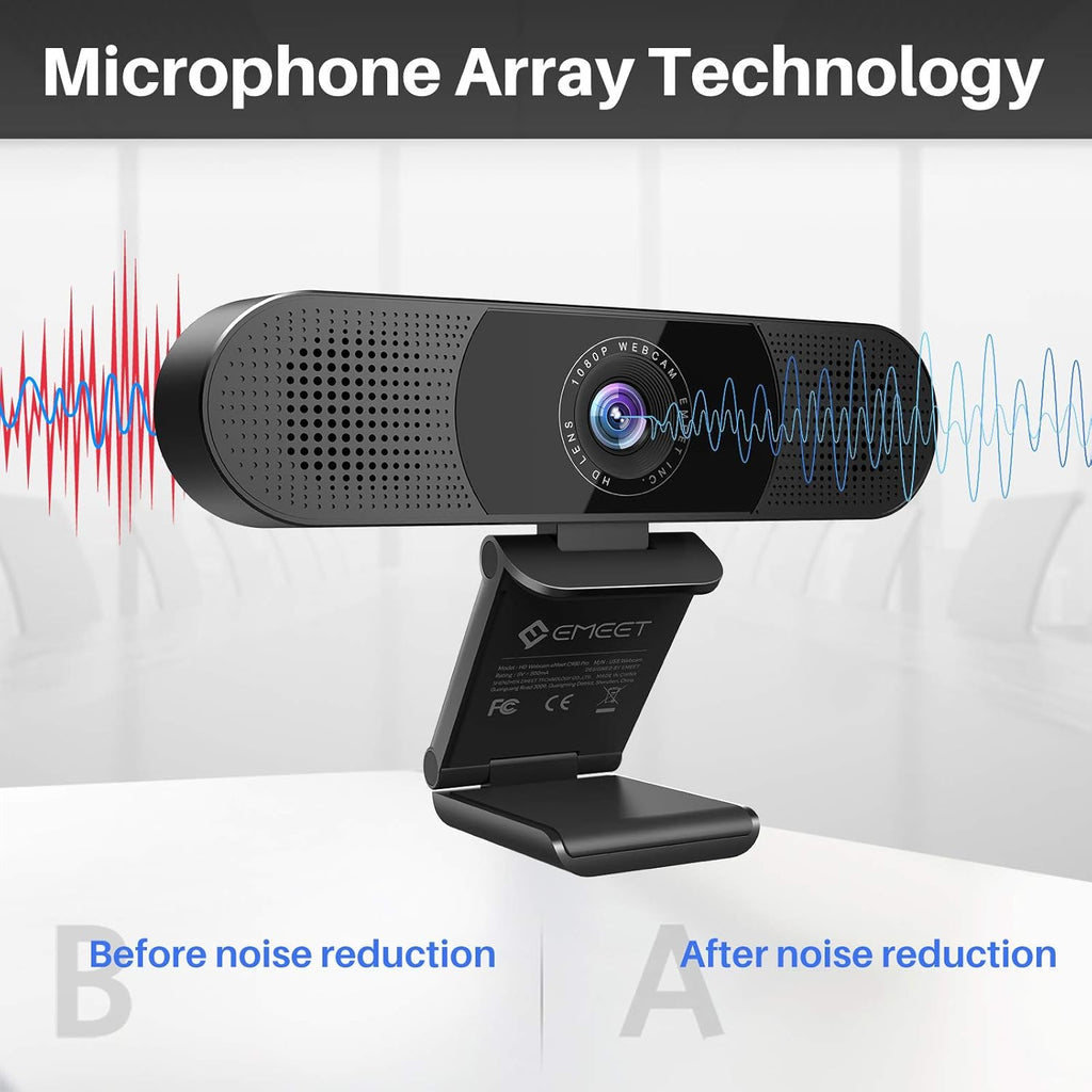 1080P Webcam with Microphone and Speakers P11808