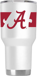 30oz White Stainless Steel Double-walled Vacuum-insulated Tumbler I5883