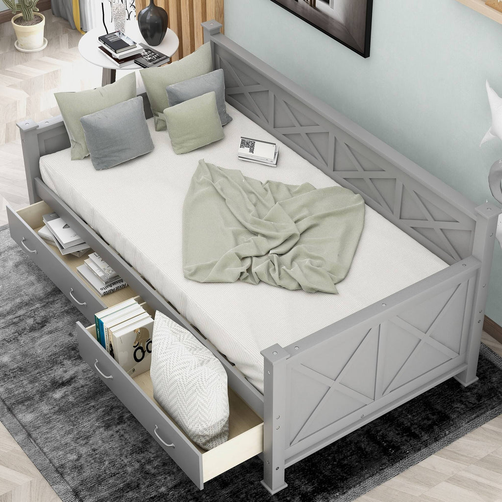 Twin Size Daybed with 2 Drawers T967850