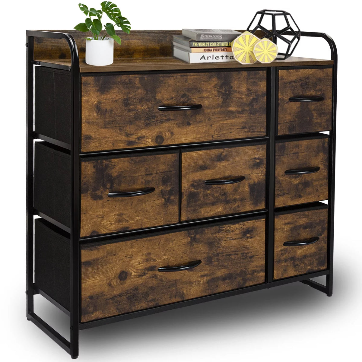5 Drawer Fabric Dresser Storage Tower Z215101