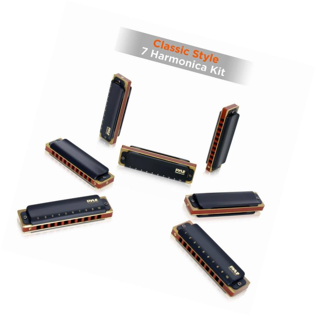 Harmonica Kit with Brass Cover Plates L18893