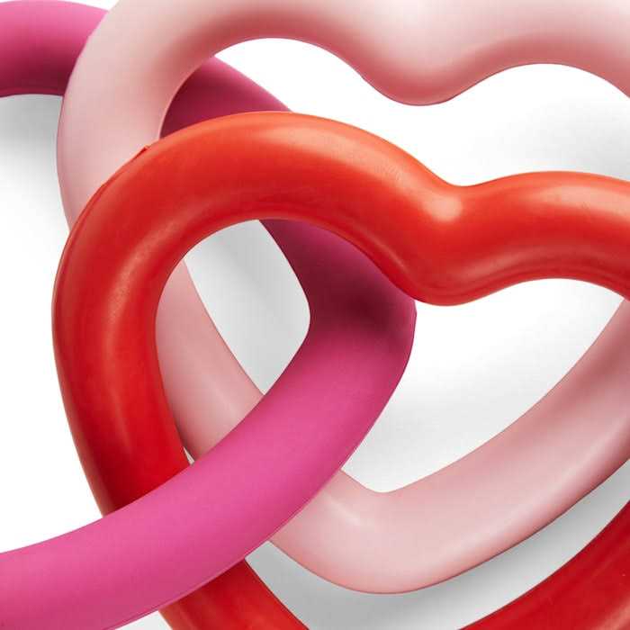 Rubber Hearts Dog Toy G3218