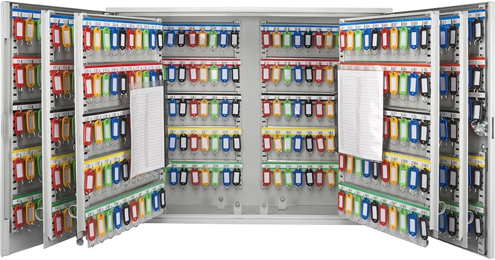 Grey Key Cabinet with Key Lock Q6469