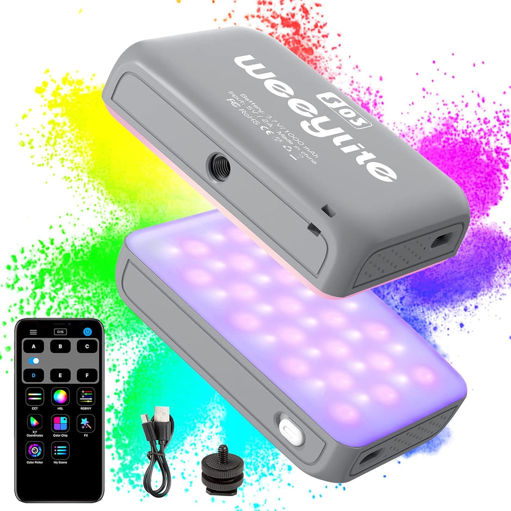 Portable Pocket RGB LED Video Light 2800-6800K S367507