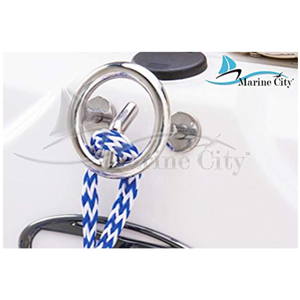 316 Stainless-Steel Marine Transom Mount Ski Tow Hook 4 Pcs N959979