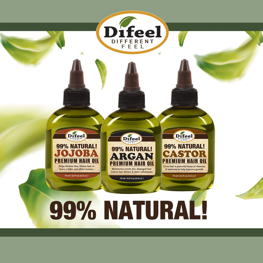 7.1 ounce 3-Pack Natural Castor Hair Oil O39386