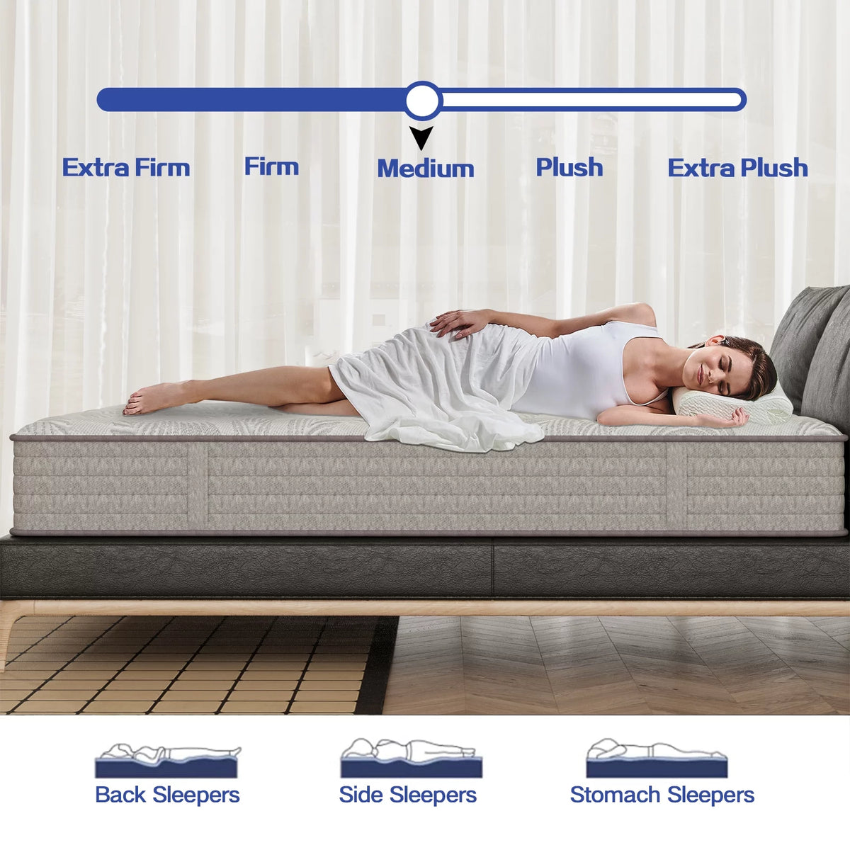 12 Full Size Gel Memory Foam Pocket Spring Hybrid Mattress B271