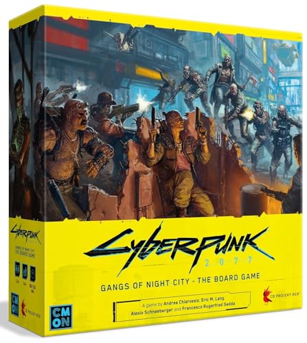 Cyberpunk 2077: Gangs of Night City Board Game, Ages 14+, 1-4 Players, 90-120 Min T796