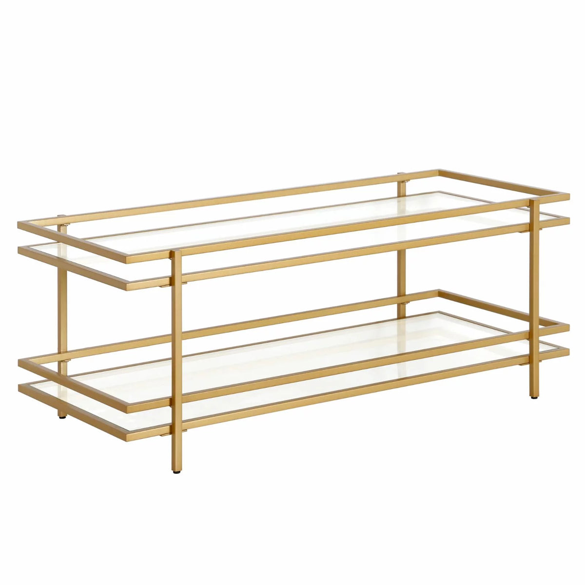 Modern Steel and Glass Coffee Table T46003