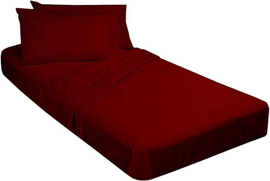 Ivory Solid Cotton Fitted Cot Sheet 4 Piece N169