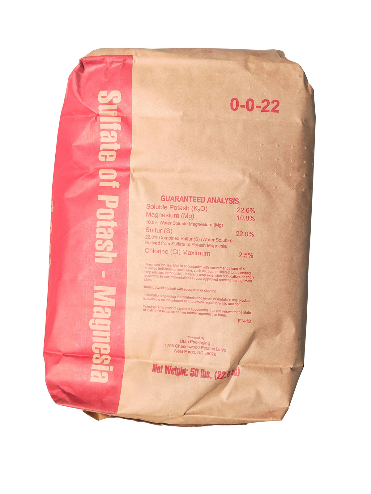 Potash Magnesia Fertilizer 0-0-21.5 50 Pounds V59787