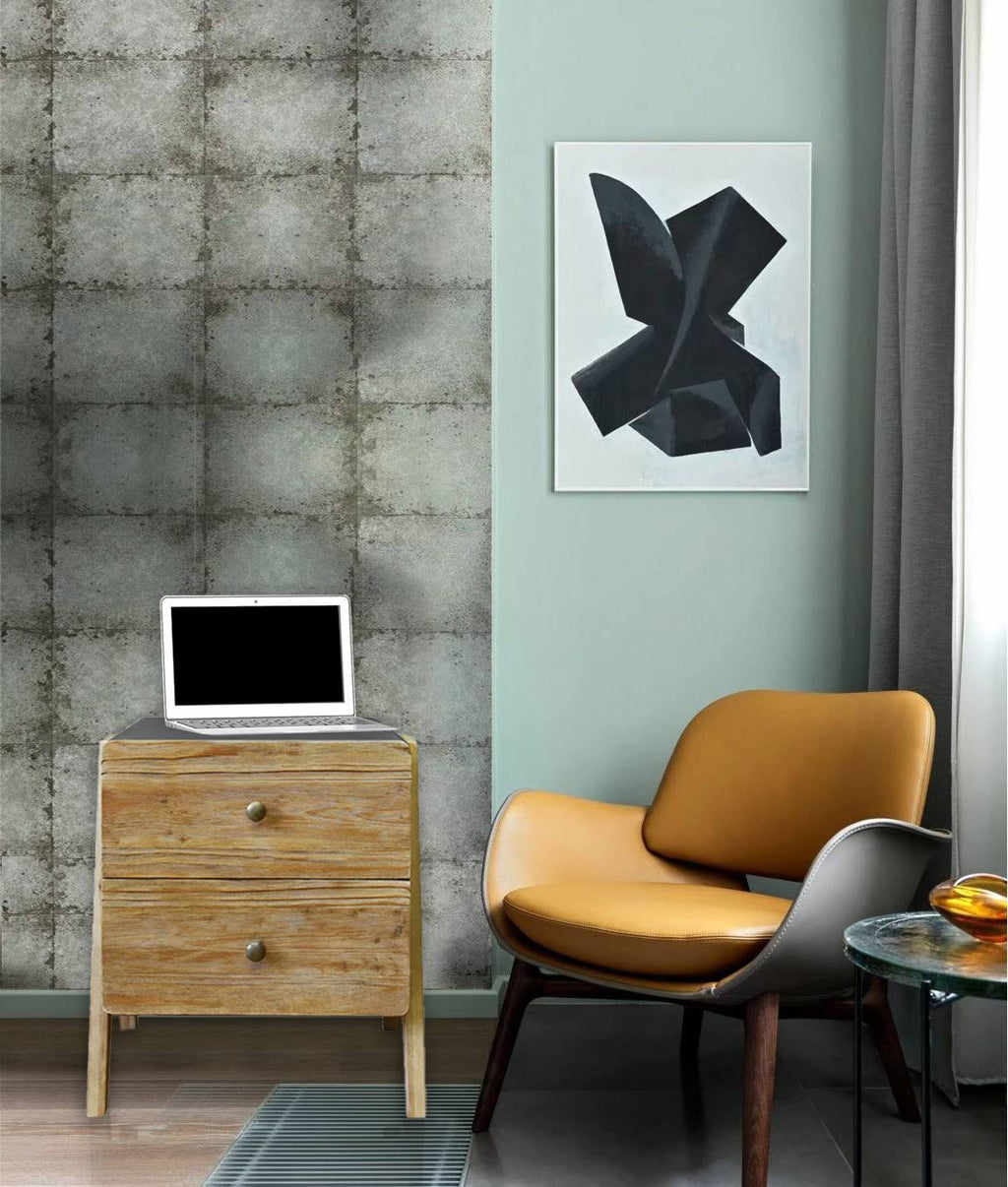 Wooden Side Table with Rectangular Top Q8509