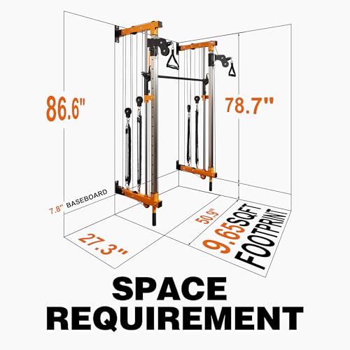 Wall Mount Power Cage with Cable Crossover and Pull Up Bar Q413283
