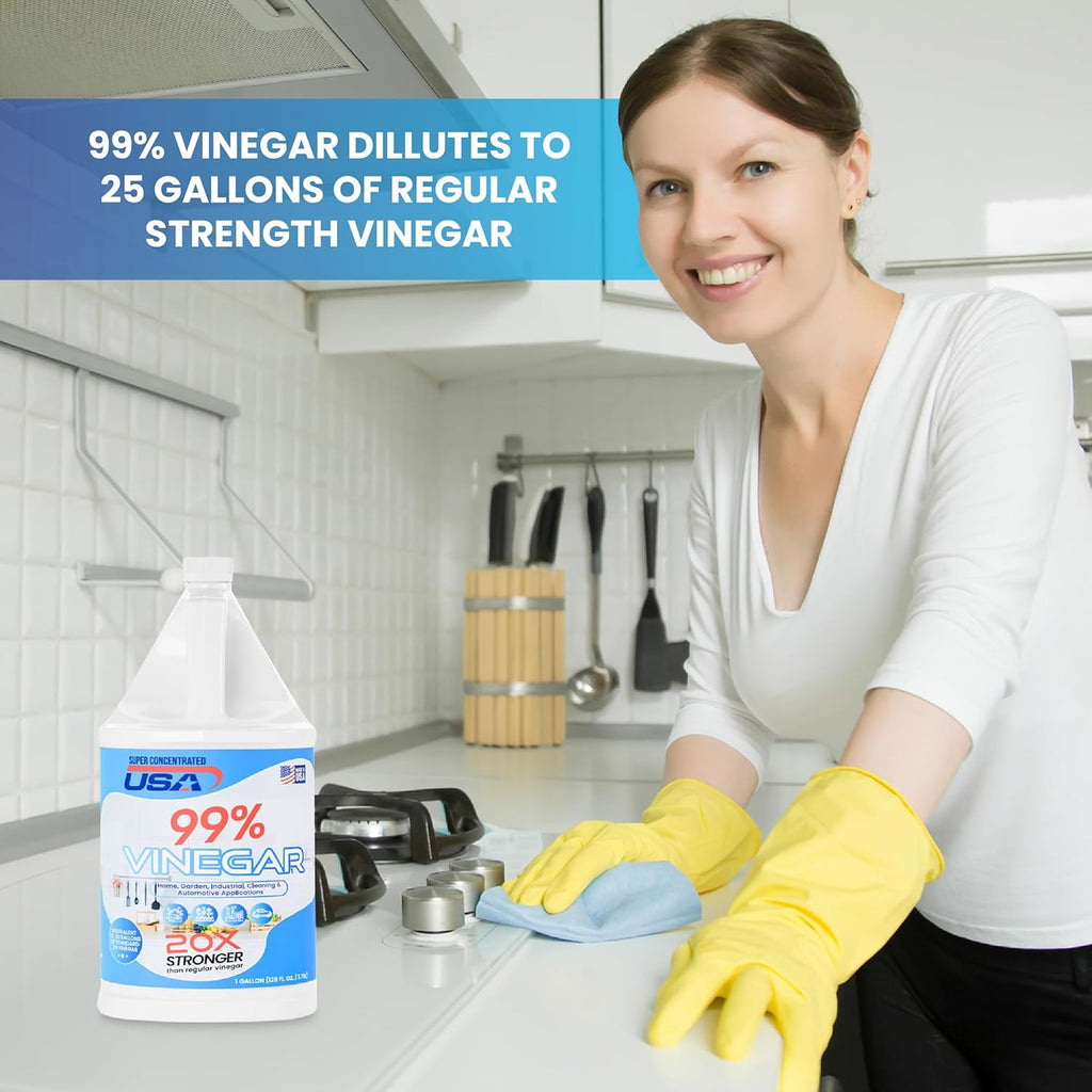 99% Pure Vinegar - 1 Gallon Concentrated Cleaner R8324