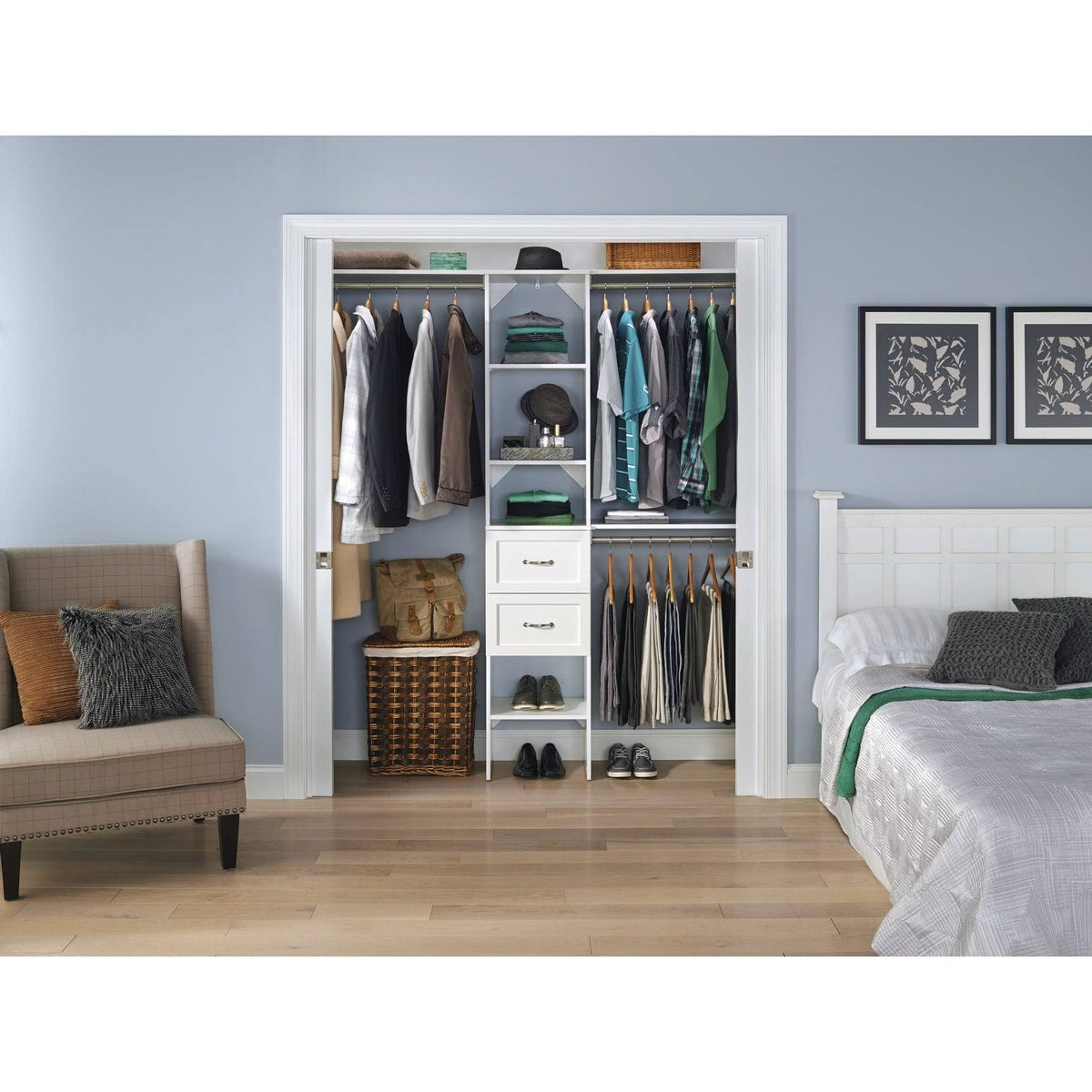 Natural Gray Closet Organizer X3174