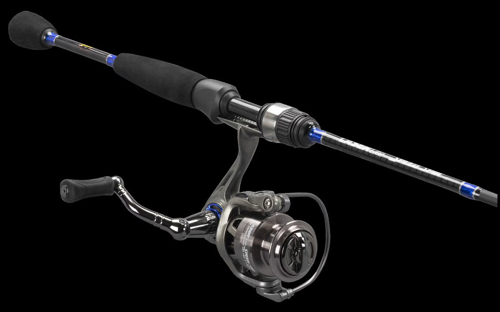 Spinning Reel and Fishing Rod Combo, 5-Foot 6-Inch Rod, Size 75 Reel, Silver E428