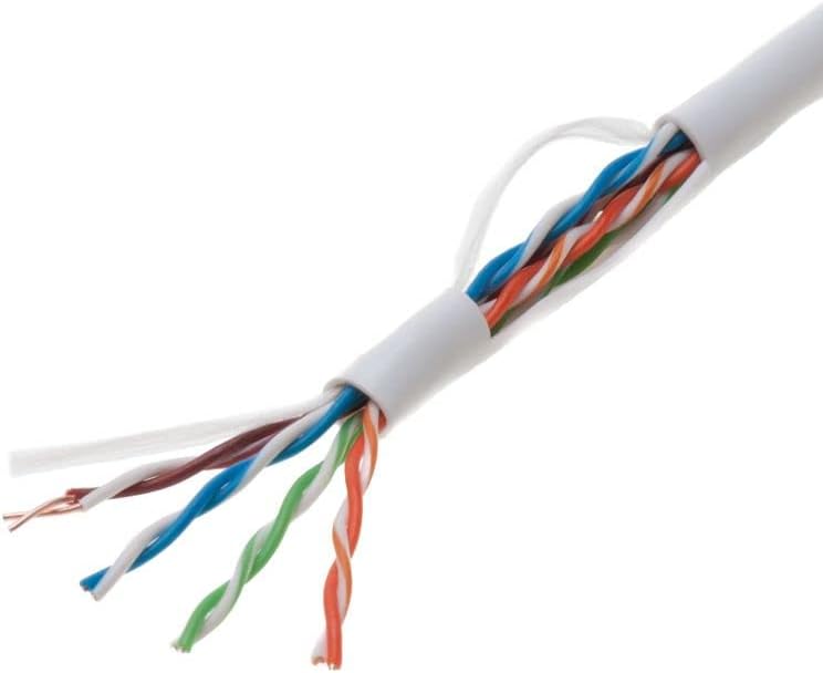 1000ft Cat5e Gray Solid 24AWG UTP Bulk Network Cable Z742925