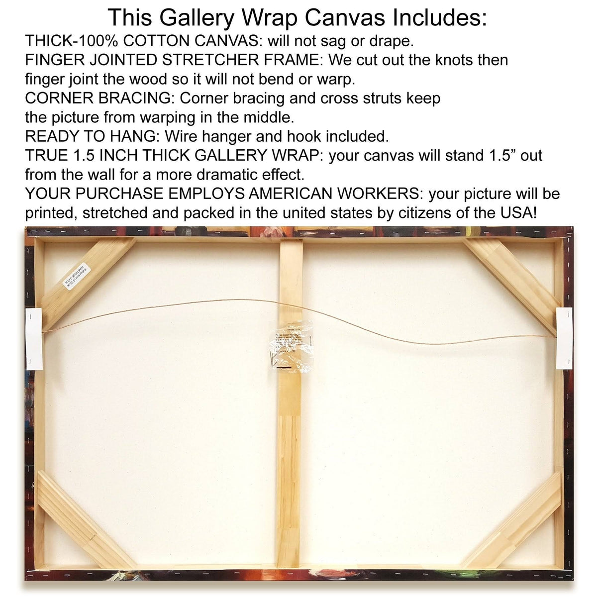 Golden Print on Canvas W73977