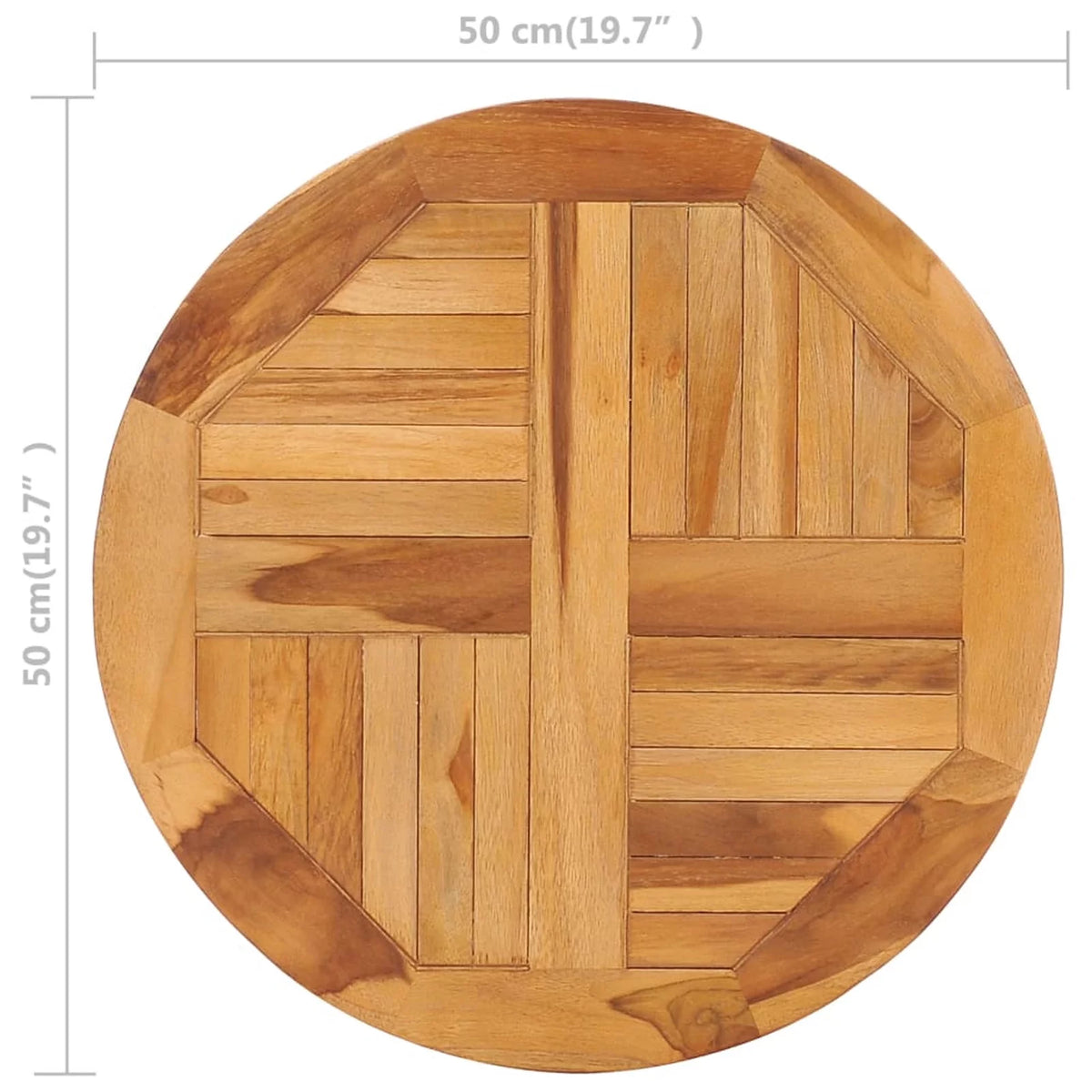 Solid Teak Wood Rotating Table Disk C841
