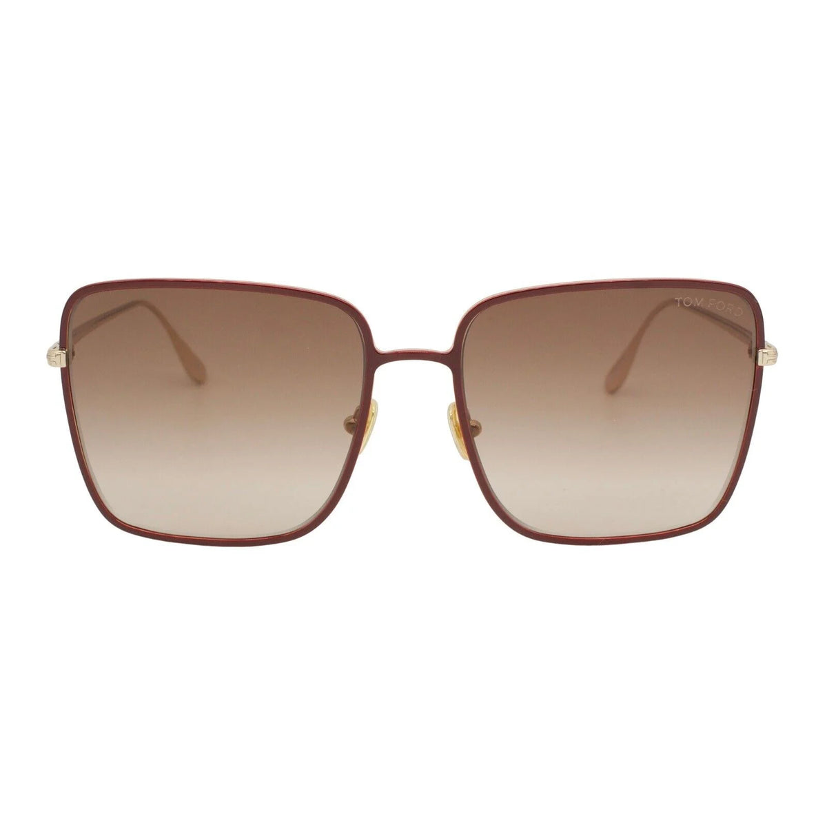 Rose Gold Brown Gradient Women's Sunglasses A851