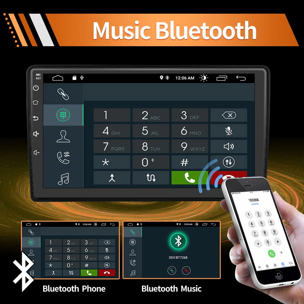 Car Radio Stereo with Touch Screen GPS Navigation Bluetooth 1G RAM 32G ROM N4798