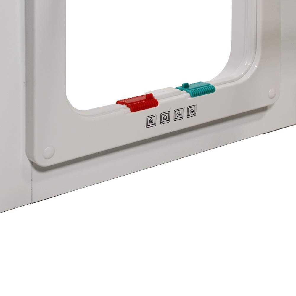 Cat Door for Sash Windows Adjustable Aluminum Frame X30658