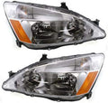 2003-2007 Honda Accord Headlight Driver and Passenger Side CAPA Certified Combination Lamp W171072