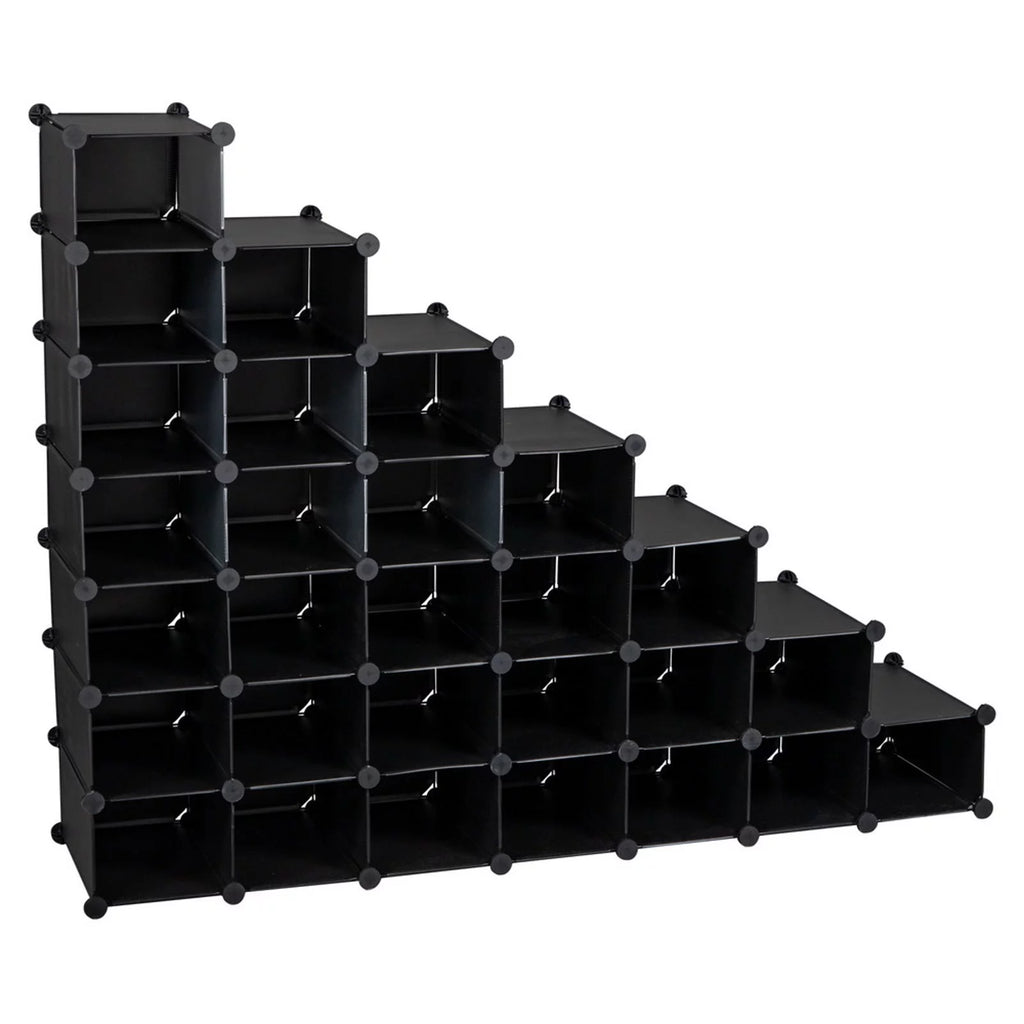 7-Tier 28-Pair Plastic Shoe Rack Z48397