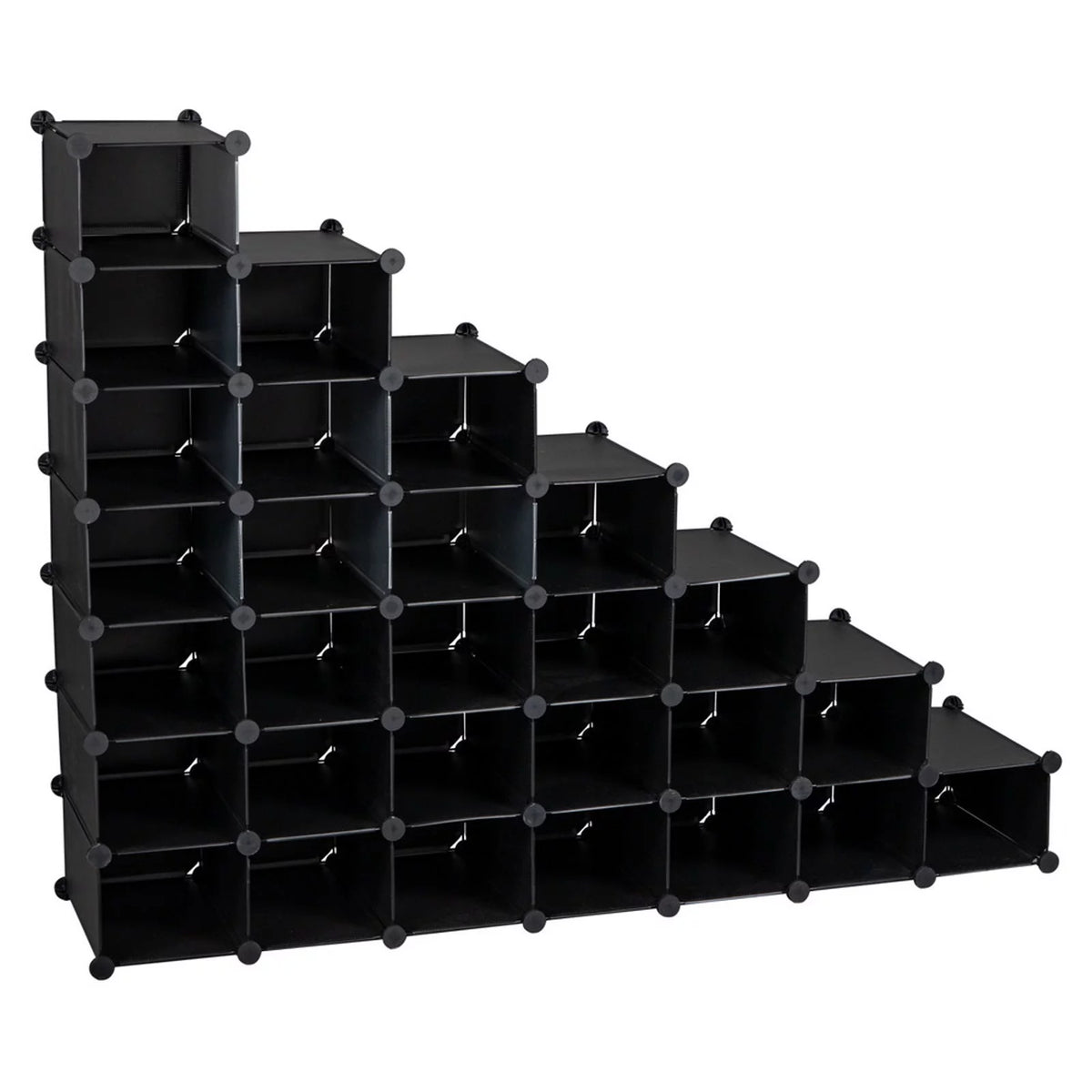 7-Tier 28-Pair Plastic Shoe Rack Z48397