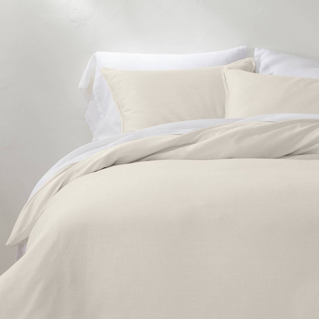 Natural Linen Blend Duvet Cover & Sham Set E241785