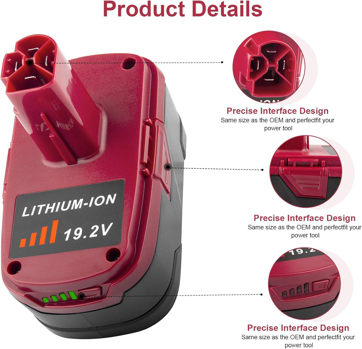 6000mAh 19.2V Lithium Battery (2 Packs) S327010