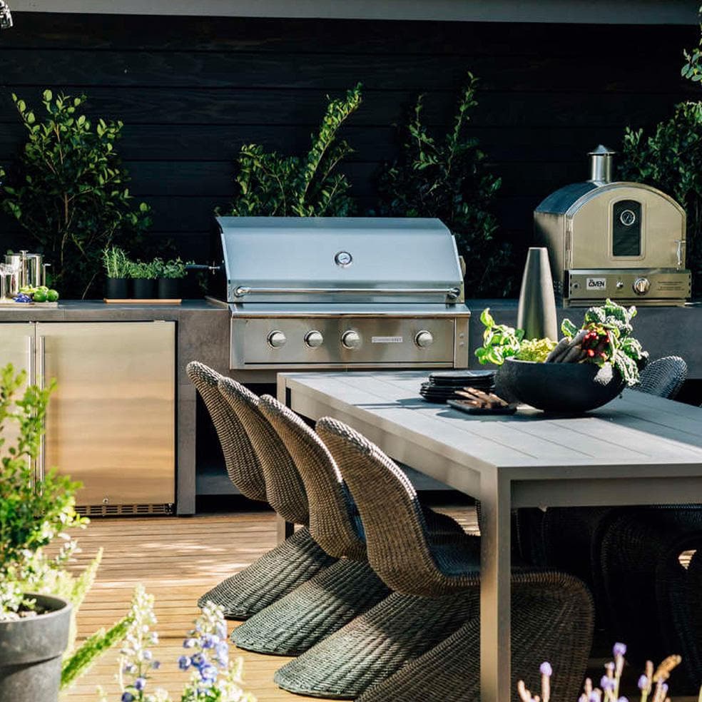 30-Inch 2-Burner Built-In Natural Gas Grill With Stainless Steel Burners & Rotisserie D370958