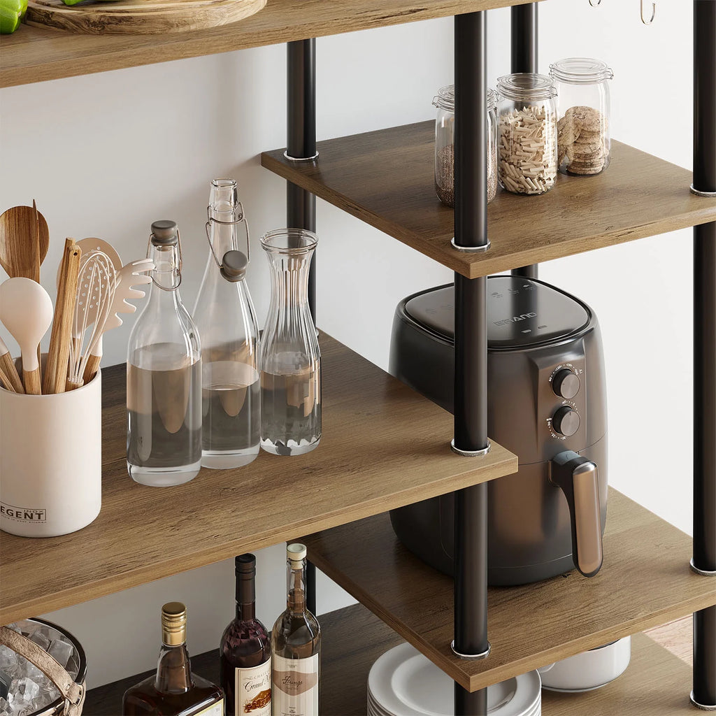 5 Tier Oak Baker's Rack Q62185