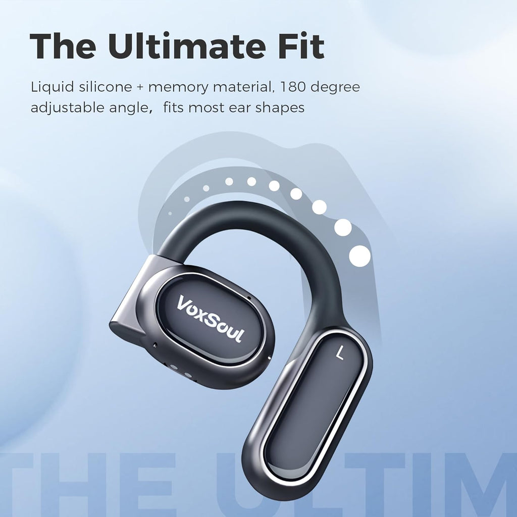 Open Ear Wireless Bluetooth Headphones with 2 Microphone, 55H Play Time B8872