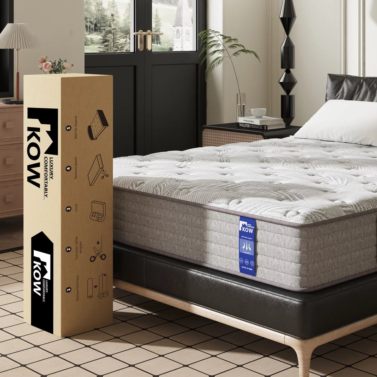 12 Full Size Gel Memory Foam Pocket Spring Hybrid Mattress B271