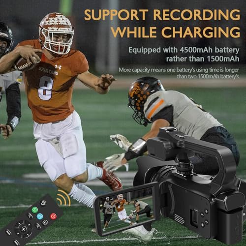 6K Camcorder Video Camera with 64GB SD Card S191