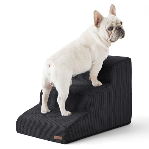 Grey 5 Step Dog Stairs with Non-Slip Bottom X826190