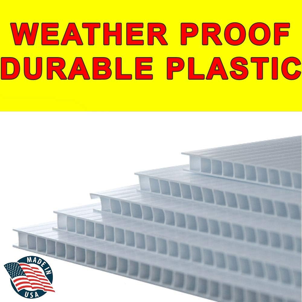 50 Pack Double-Sided Weatherproof Yard Signs N74888